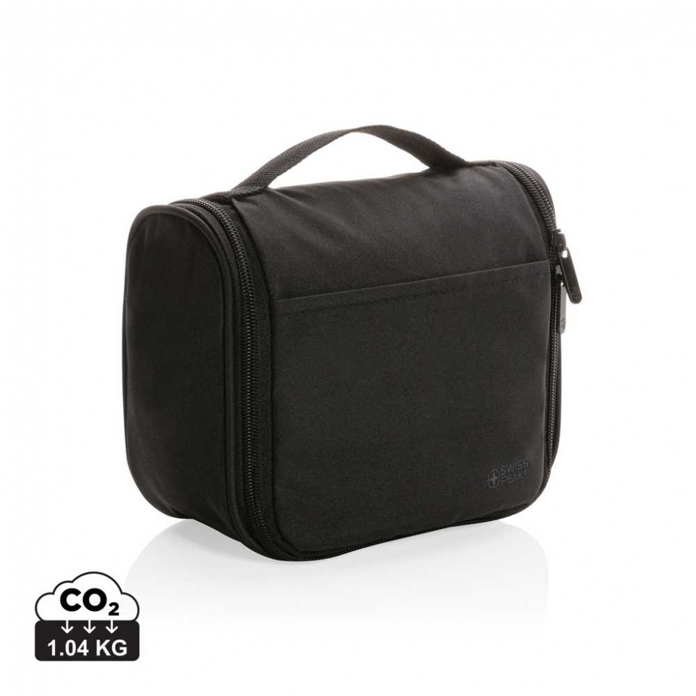 Logo trade promotional gift photo of: Swiss Peak Lohan AWARE™ Toiletry bag