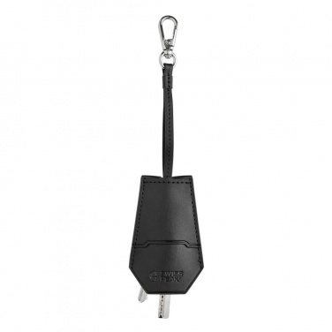 Logo trade promotional products image of: SP Tula RCS certified recycled PU key holder and pen set