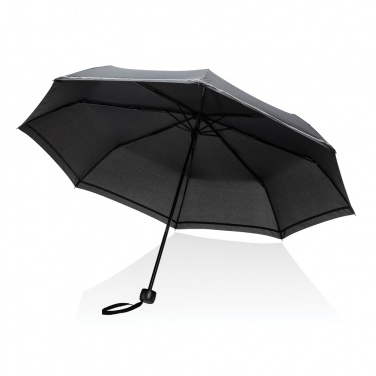 Logo trade promotional items image of: 20.5"Impact AWARE™ RPET 190T pongee mini reflective umbrella