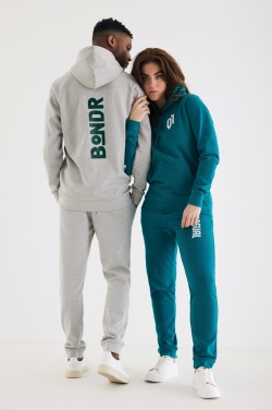 Logo trade promotional merchandise picture of: Iqoniq Torres recycled cotton hoodie undyed