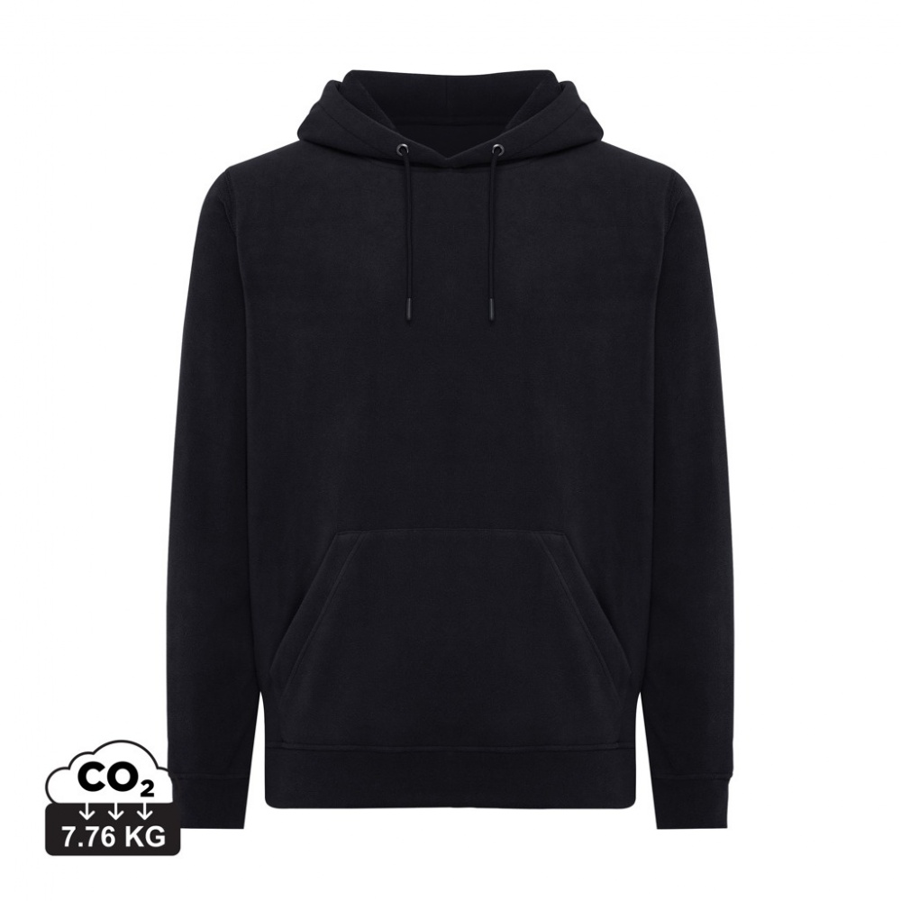 Logotrade promotional item image of: Iqoniq Trivor recycled polyester microfleece hoodie