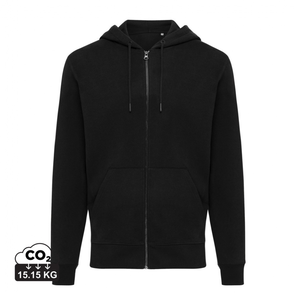 Logo trade promotional item photo of: Iqoniq Abisko recycled cotton zip through hoodie