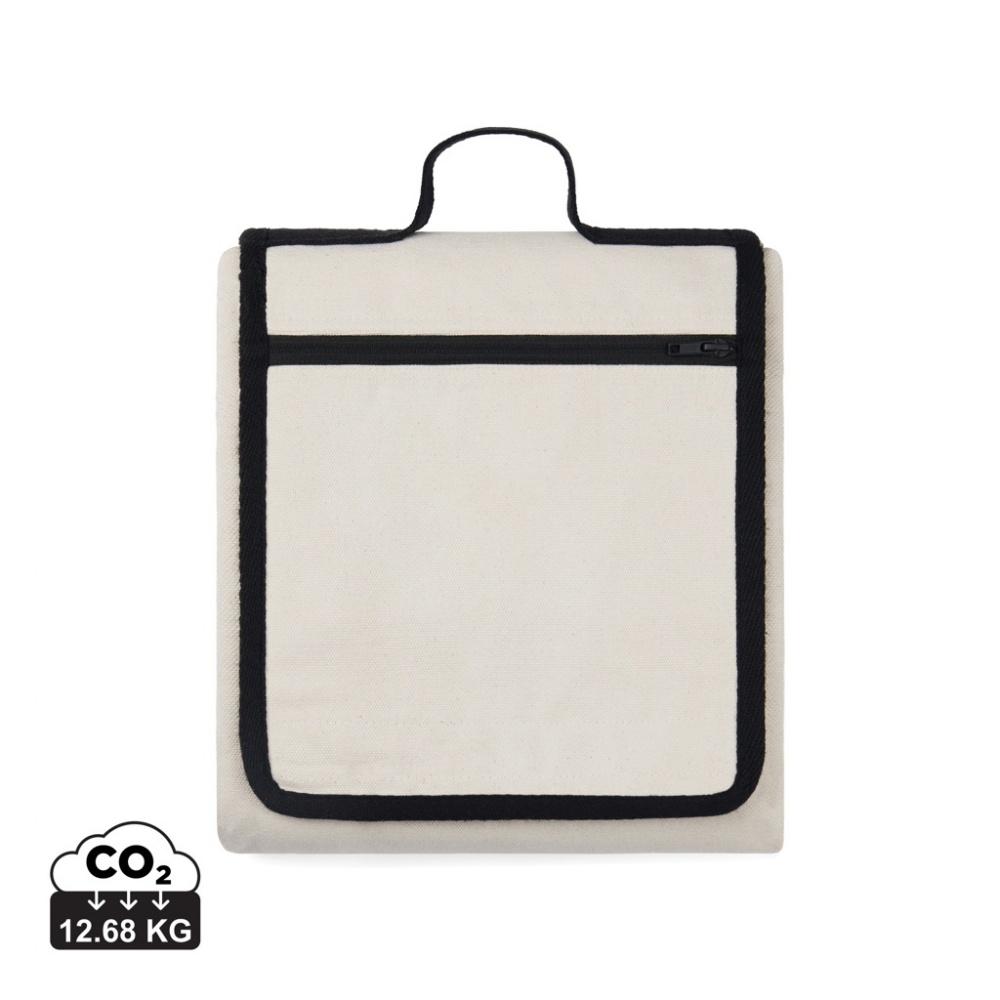Logo trade promotional product photo of: VINGA Volonne AWARE™ recycled canvas picnic blanket