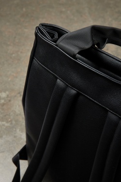 Logo trade promotional gift photo of: VINGA Bermond RCS recycled PU backpack