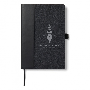 Logotrade corporate gift image of: VINGA Albon GRS recycled felt notebook