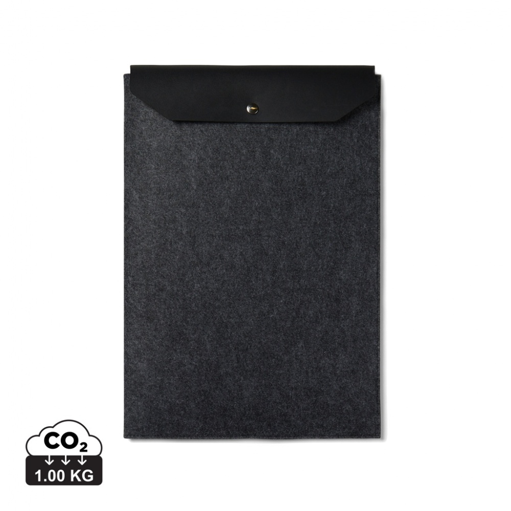 Logo trade promotional merchandise image of: VINGA Albon GRS recycled felt 17" laptop sleeve