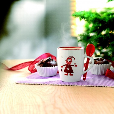 Logotrade promotional product picture of: Mug with spoon 250ml