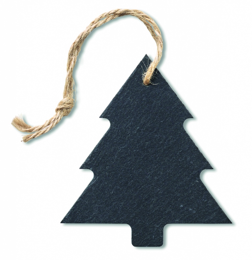 Logo trade advertising product photo of: Slate xmas hanger tree