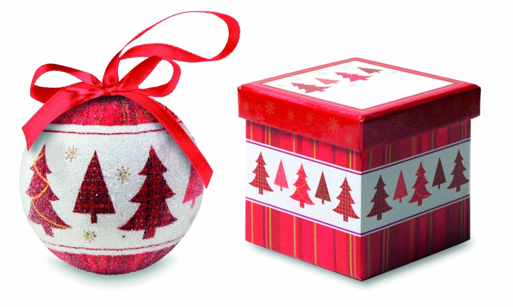 Logo trade promotional merchandise picture of: Christmas bauble in gift box
