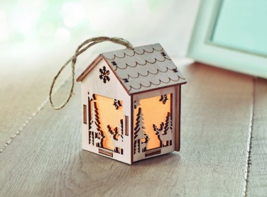 Logotrade corporate gift picture of: MDF house with light