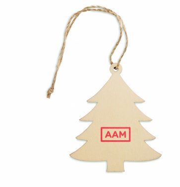 Logotrade promotional products photo of: Wooden Tree shaped hanger