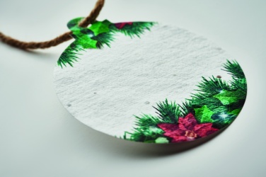 Logo trade promotional gifts picture of: Seed paper Xmas ornament