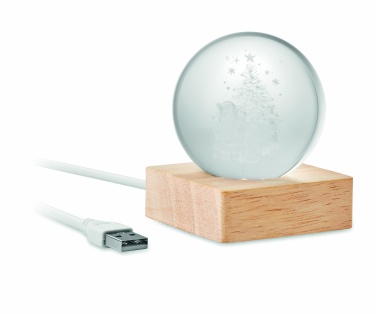 Logotrade promotional item image of: Christmas LED crystal ball