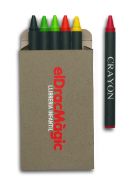 Logotrade promotional merchandise picture of: Carton of 6 wax crayons