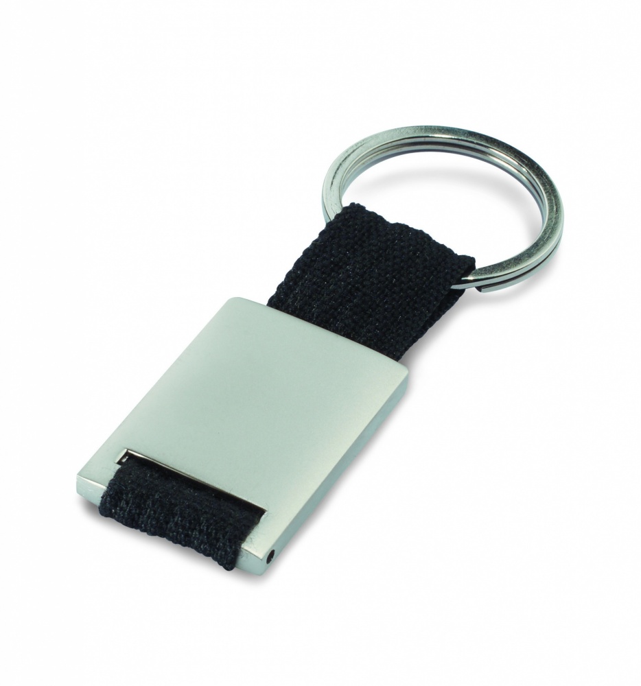Logotrade promotional merchandise image of: Metal rectangular key ring Espoo