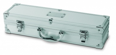 Logo trade promotional gift photo of: 3 BBQ tools in aluminium case