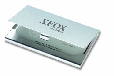 Logo trade promotional giveaway photo of: Aluminium business card holder