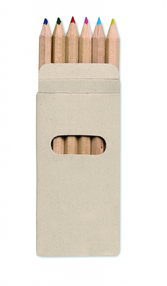 Logotrade promotional merchandise photo of: 6 coloured pencils in box