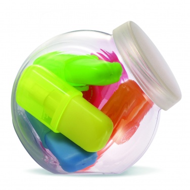 Logotrade advertising product picture of: 5 highlighters in container