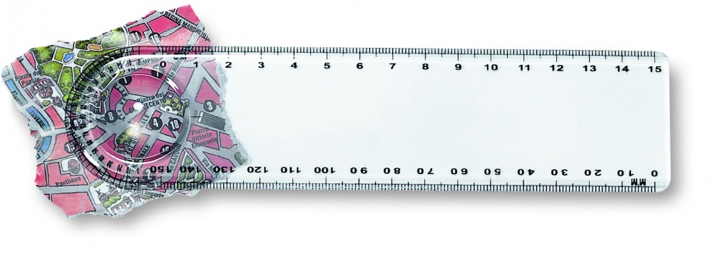 Logotrade promotional merchandise picture of: Ruler with magnifier