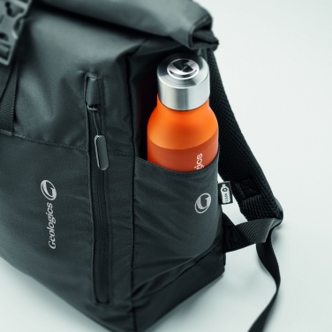 Logotrade promotional product image of: 300D RPET rolltop backpack