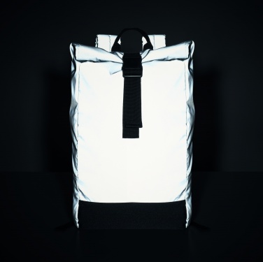 Logo trade business gift photo of: Reflective Rolltop backpack