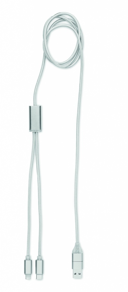 Logo trade promotional gift photo of: 2 in 1 long charging cable