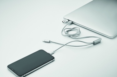 Logo trade advertising products image of: 2 in 1 long charging cable