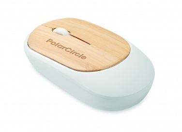 Logo trade promotional merchandise photo of: Wireless mouse in bamboo