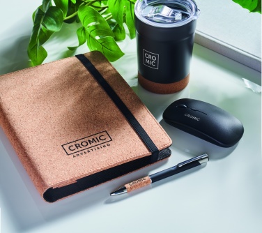 Logo trade promotional gift photo of: A5 portfolio in cork