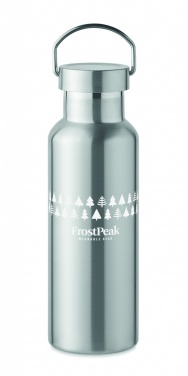 Logo trade promotional giveaways image of: Double wall bottle 500 ml
