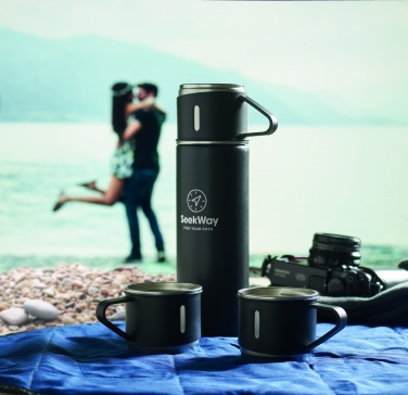 Logotrade promotional item image of: Double wall bottle and cup set