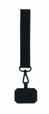 Logo trade promotional items image of: Polyester phone wrist strap