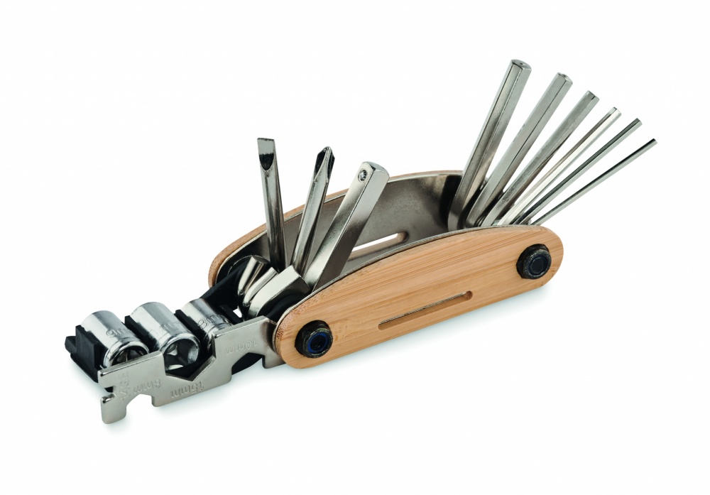 Logo trade corporate gifts picture of: Multi tool pocket in bamboo