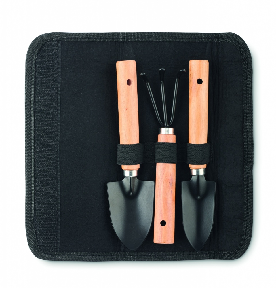 Logotrade promotional item image of: 3 garden tools  in RPET pouch