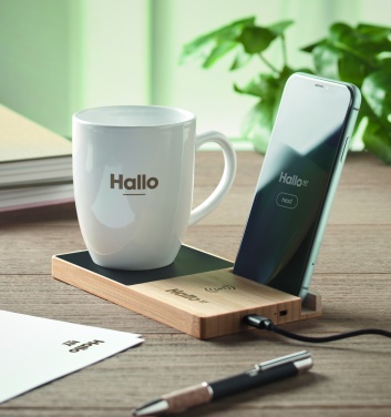 Logo trade promotional giveaways picture of: 1Wireless charger mug warmer