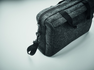 Logotrade promotional merchandise picture of: 15 inch RPET felt laptop bag