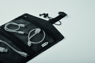 Logo trade promotional merchandise picture of: 210RPET travel cable organizer