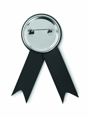 Logo trade promotional giveaway photo of: Ribbon style badge pin