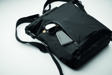 Logo trade promotional giveaways picture of: RPET waterproof rolltop bag