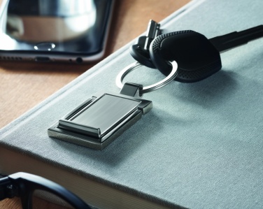 Logo trade promotional items picture of: Metal key ring phone stand Seinajoki