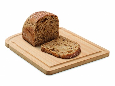 Logo trade promotional giveaways image of: Bamboo bread cutting board
