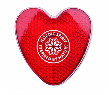 Logotrade promotional giveaway picture of: Heart shaped reflector light