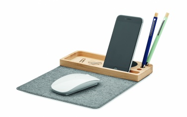 Logotrade advertising product picture of: Wireless charger in bamboo 15W