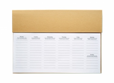 Logo trade promotional merchandise picture of: Weekly desktop planner