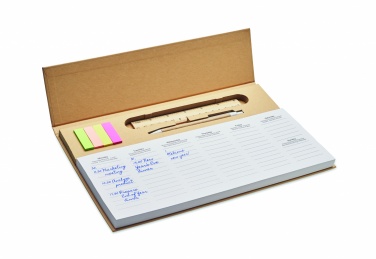 Logo trade promotional gift photo of: Weekly desktop planner
