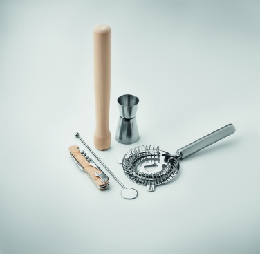 Logotrade promotional product image of: 5 piece cocktail kit in pouch.