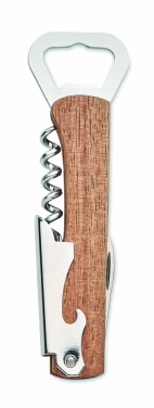 Logotrade promotional items photo of: 3 in 1 bamboo bottle opener WOOL