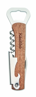 Logotrade promotional product picture of: 3 in 1 bamboo bottle opener WOOL