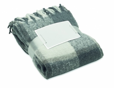 Logo trade promotional item photo of: Chequered mohair blanket